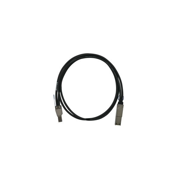 QNAP-865442-CAB-SAS05M-8644-8088-QNAP CAB-SAS05M-8644-8088 cable Serial Attached SCSI (SAS) 1 m Negro
