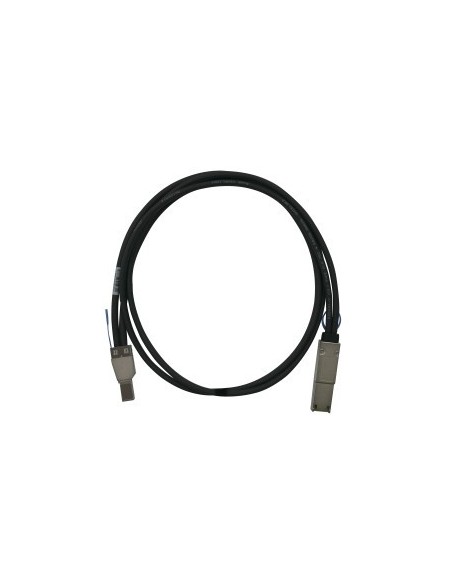 QNAP-865442 -AB-SAS05M-8644-8088-QNAP CAB-SAS05M-8644-8088 cabo serial conectado SCSI (SAS) 1 M Preto