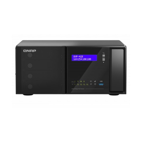 QNAP-1401201-QVP-41B-8G-P-QNAP QVP-41B-8G-P Grabadore de vídeo en red (NVR) Negro