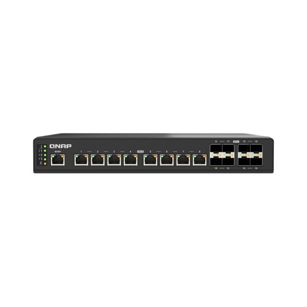 QNAP-1395812-QSW-IM3216-8S8T-QNAP QSW-IM3216-8S8T switch Gestionado 10G Ethernet (100/1000/10000) Negro