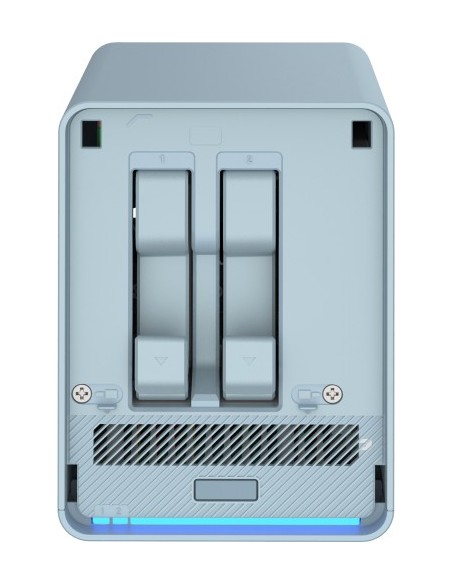 QNAP-1395809-QMIROPLUS-201W-EU-QNAP QMiroPlus-201W NAS Escritorio Intel® Celeron® J4125 4 GB DDR4 0 TB QNAP Turbo System Azul