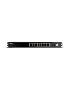 QNAP-1390970-QSW-M3224-24T-QNAP QSW-M3224-24T switch Gestionado L3 10G Ethernet (100/1000/10000) 1U Negro, Plata