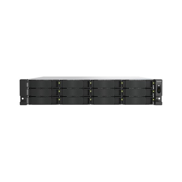 QNAP-1374554-TS-H1277AXU-RP-R5-16G-QNAP TS-H1277XU-RP NAS Raster (2U) Ethernet Preto E-2136