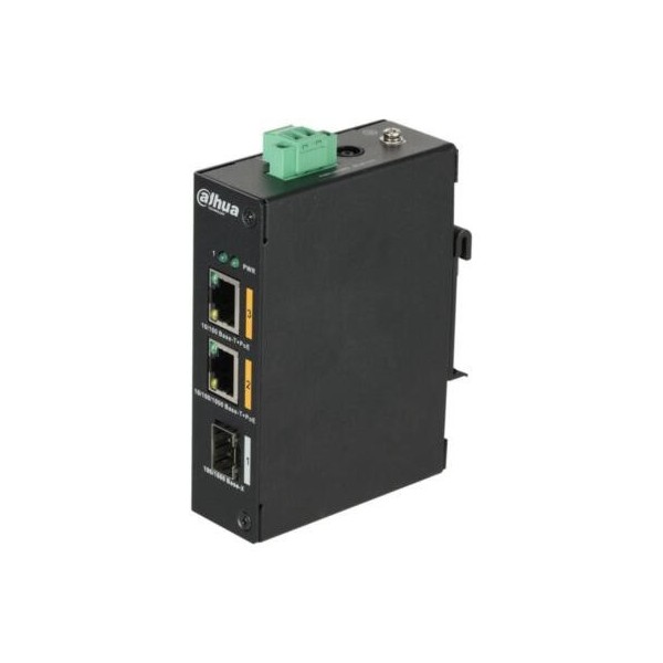 Dahua-1372844-1.0.01.20.10689-(DH-PFS3103-1GT1ET-60-V2) DAHUA SWITCH INDUSTRIAL 3 PUERTOS, 2 POE