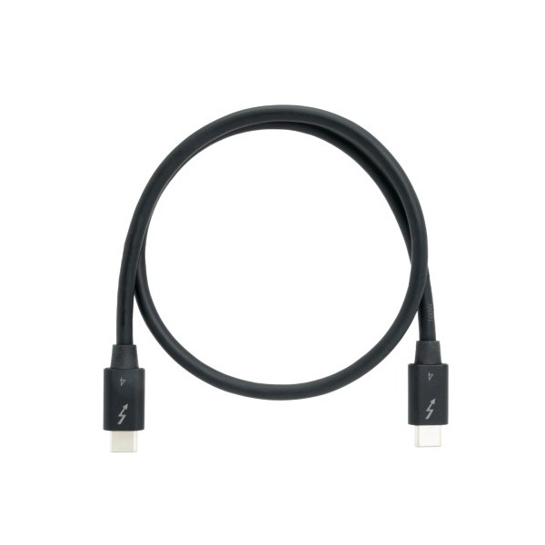 QNAP-1371837-CAB-TBT4-0M5-QNAP CAB-TBT4-0M5 Thunderbolt 0,5 m 40 Gbit / s Preto