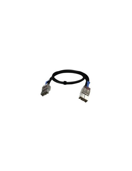 QNAP-1371834-CAB-PCIE10M-8644-8X-QNAP CAB-PCIE10M-8644-8X cable Serial Attached SCSI (SAS) 1 m Negro