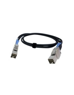 QNAP-1371833-CAB-PCIE10M-8644-4X-QNAP CAB-PCIE10M-8644-4X cable Serial Attached SCSI (SAS) 1 m Negro