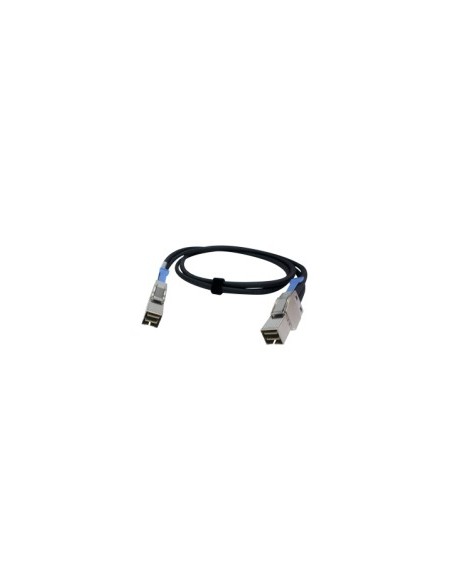 QNAP-1371833-CAB-PCIE10M-8644-4X-QNAP CAB-PCIE10M-8644-4X cable Serial Attached SCSI (SAS) 1 m Negro