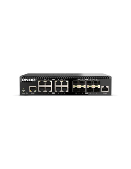 QNAP-1371828-QSW-M3216R-8S8T-QNAP QSW-M3216R-8S8T L2 / L3 10G Ethernet (100/1000/10000) 1U Preto