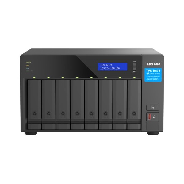 QNAP-1361568-TVS-H874-I5-32G-QNAP TVS-h874 NAS Torre Ethernet Negro i5-12400
