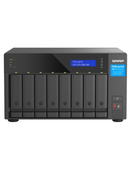 QNAP-1361568-TVS-H874-I5-32G-QNAP TVS-h874 NAS Torre Ethernet Negro i5-12400