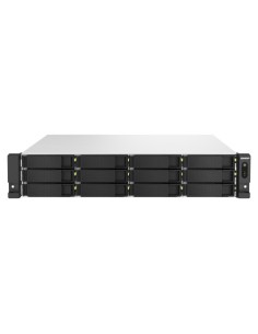 QNAP-1361566-TS-H1887XU-RP-E2334-16G-QNAP TS-h1887XU-RP NAS Bastidor (2U) Ethernet Negro, Blanco E-2334