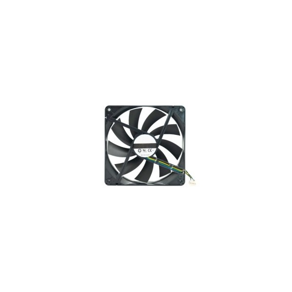 QNAP-1354295-FAN-14CM-T01-QNAP 140x140x25mm fan 12V 4PIN Conjunto de chips Ventilador Negro 1 pieza(s)