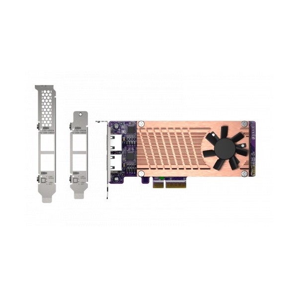 QNAP-1344481-QM2-2P2G2T-QNAP Adaptador QM2-2P2G2T e placa de rede interna Ethernet 2500 Mbit / s