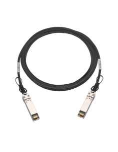 QNAP-1344477-CAB-DAC15M-SFP28-QNAP CAB-DAC15M-SFP28 cable de fibra optica 1,5 m QSFP28 Negro