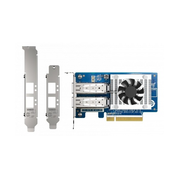 QNAP-1344475-QXG-25G2SF-CX6-QNAP QXG-25G2SF-CX6 Adaptador e placa de rede interna Fiber 25000 Mbit / s