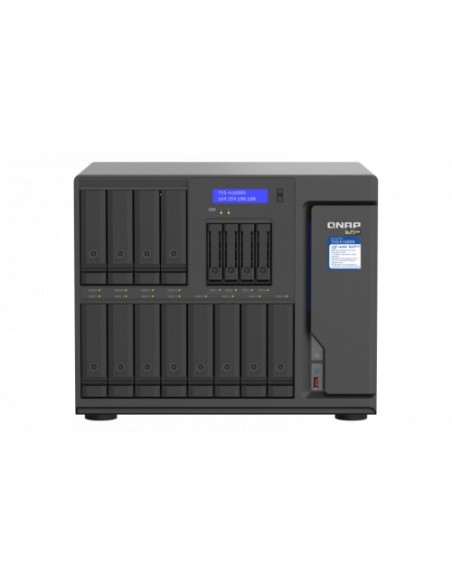 QNAP-1338252-TVS-H1688X-W1250-32G-QNAP TVS-h1688X NAS Torre Ethernet Negro