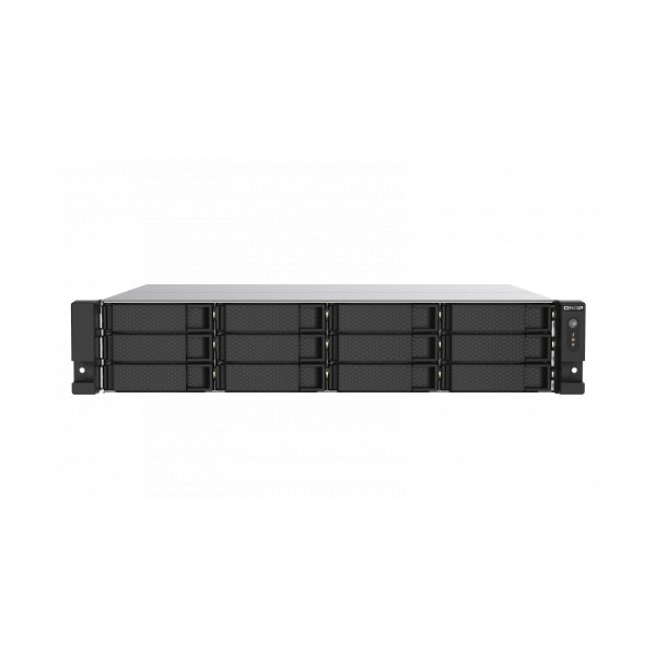 QNAP-1338246-TS-1273AU-RP-8G-QNAP TS-1273AU-RP-8G servidor de almacenamiento NAS Bastidor (2U) Ethernet Negro, Gris V1500B