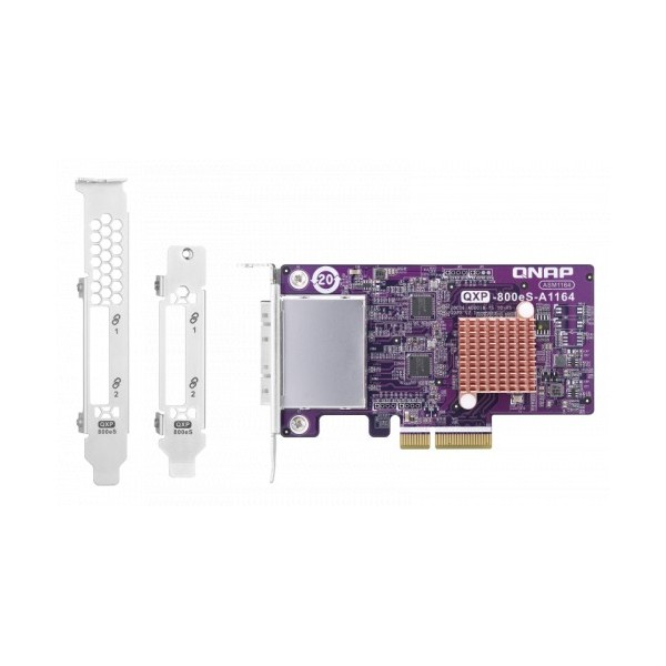 QNAP-1342189-QXP-800ES-A1164-QNAP QXP-800ES-A1164 tarjeta y adaptador de interfaz Interno Mini-SAS