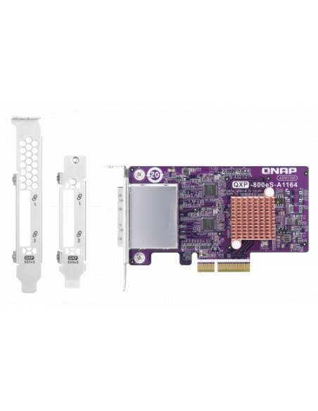 QNAP-1342189-QXP-800S-A1164-QNAP QXP-800ES-A1164 cartão de interface interna e adaptador mini-sas