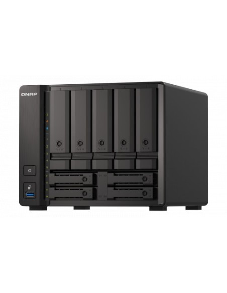 QNAP-1341338-TS-H973AX-8G-QNAP TS-H973AX-8G servidor de almacenamiento NAS Tower Ethernet Negro V1500B