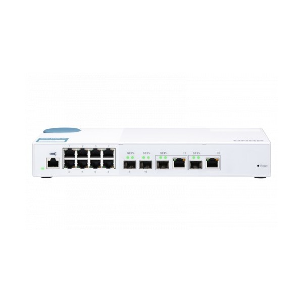 QNAP-1335017-QSW-M408-2C-QNAP QSW-M408-2C switch Gestionado L2 10G Ethernet (100/1000/10000) Blanco