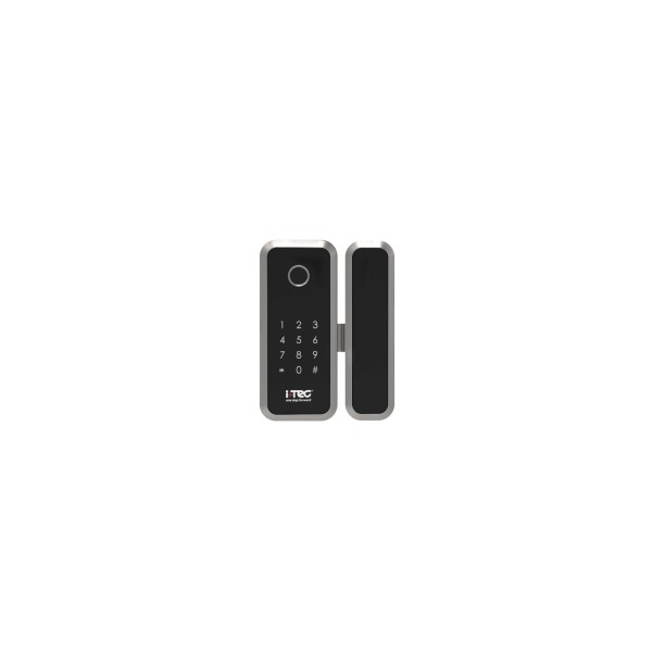 Acheter ITEC IMGLASS D ITEC. Serrure électronique pour portes en verre avec lecture de proximité Mifare, code PIN, empreinte dig