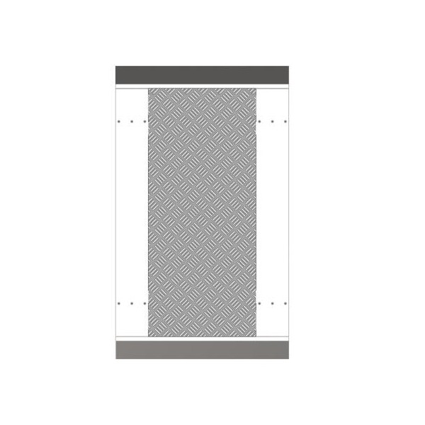 HIKVISION ACCESS CONTROL HIK-ACC-206 DS-K3B601-BASE650-S Base para tornos ancho carril 650mm