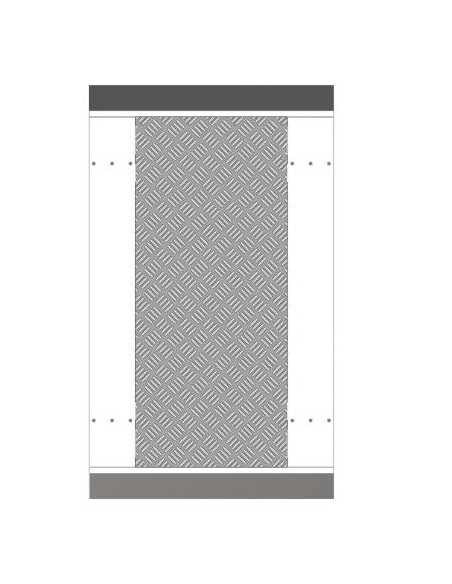 Controle de Acesso à Hikvision Hik-Acc-206 DS-K3B601-base650-S para tornos largura pista 650mm