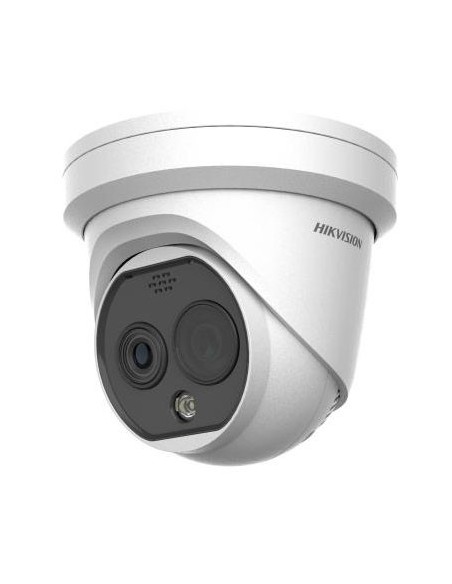 Hikvision Thermal Hik-Thrumtal-65 DS-2TD1228T-3 / QA (B) Câmera Dome IP Biespectro Thermal 3.6mm 256 × 192 e óptica 4.3mm 2688 ×