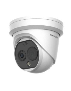 Hikvision Thermal Hik-Thrumtal-49 DS-2TD1228T-2 / QA (b) Torret Câmera IP Dome Biespectro 4MP Thermal 2.1mm 256 × 192 e óptica 2