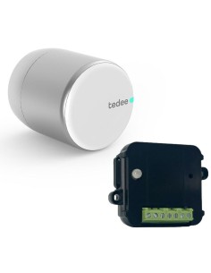 Tedee Tedee-86 Kit Tedee-Pro Silver + Kit de Contato Dry Kit Smart Lock Tedee Pro + Entre em contato com a cor de prata