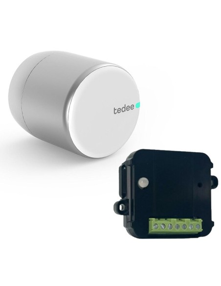 Tedee Tedee-86 Kit Tedee-Pro Silver + Kit de Contato Dry Kit Smart Lock Tedee Pro + Entre em contato com a cor de prata