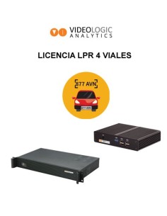 VIDEOLOGIC VIDEOLOGIC-8 LPR04 Licencia adicional de LPR (reconocimiento de matrículas) para 4 viales