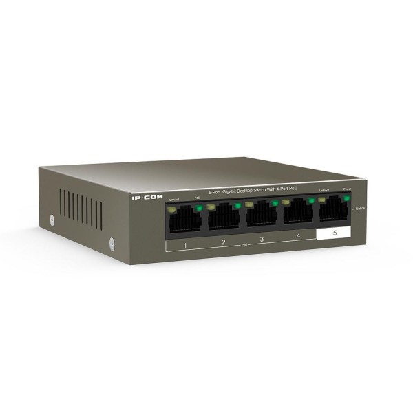 IPCOM IPCOM-16 G1105P-4-63W Switch 5 puertos no gestionable Gigabit L2 4PoE IP-COM