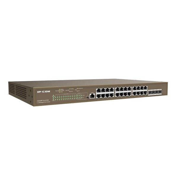 IPCCOM IPCOM-23 G5328P-24-410W SHIP SHIP 24 POE Gigabit + 4 portas SFP Manager PoE L3 IP-COM