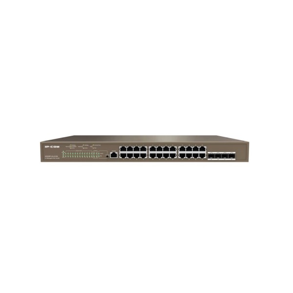 IPCOM IPCOM-23 G5328P-24-410W Switch inteligente 24 PoE Gigabit + 4 puertos SFP PoE Gestionable L3 IP-COM