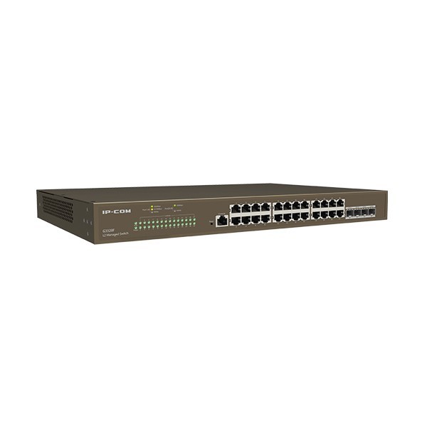 IPCOM IPCOM-45 G3328F Switch inteligente 24 puertos Gigabit (10/100/1000 Mbps) + 4 puerto 1000M SFP + puerto consola L2 Cloud
