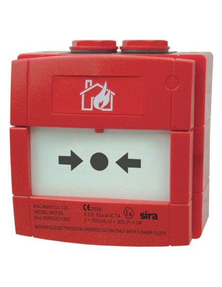 Acquistare TYCO MCP220EX TYCO. Pulsante manuale di allarme stagno per sistemi convenzionali a sicurezza intrinseca