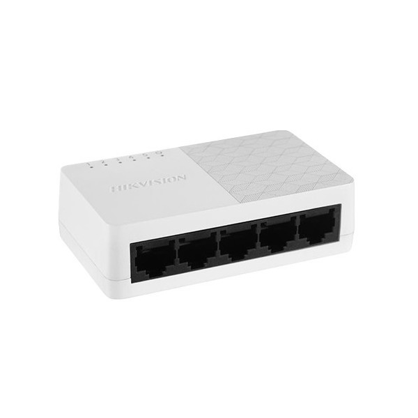 Hikvision Basic DS-3E0105D-ou Hikbasic. Interruptor de 5 portas de cobre 10/100. L2. Sem gerenciamento soho. Habitação de plásti