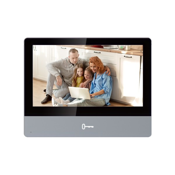 Hikvision DS-KH8350-WTE1 Monitor para vídeo Playton - Tela de toque IPS 7 & quot - Audio Bidirectional - TCP / IP, Wi-Fi, SIP | 