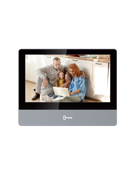 Hikvision DS-KH8350-WTE1 Monitor para vídeo Playton - Tela de toque IPS 7 & quot - Audio Bidirectional - TCP / IP, Wi-Fi, SIP | 