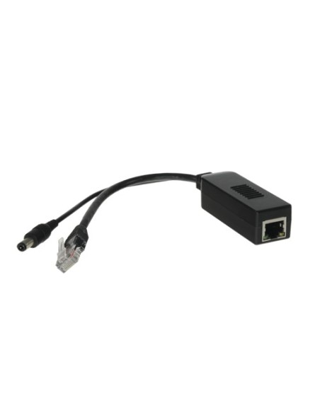 OEM POE-SPLIT-25W PoE Splitter - Para cámaras IP no PoE - Entrada RJ45 (PoE) - Salida RJ45 y jack - Potencia máx 25 W / DC 12 V 