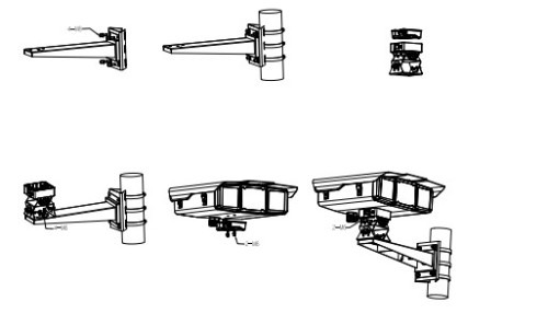 (3012) DAHUA SOPORTE PARA MONTAJE EN PARED DE ACERO, HASTA 30KG (3)
