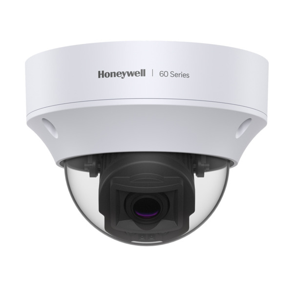 Domo IP Honeywell Serie 60. 5MP@25ips, H.265/H.264. ICR, 0,04 lux, Smart IR 50m. Óptica motorizada 2,7~13,5 mm. WDR 120dB, 3D-DN