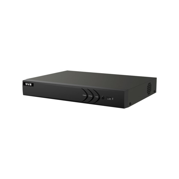 NVR de 8 canales H.265+. Grabación hasta 8MP. 80/80Mbps de entrada/salida. Salidas HDMI 4K y VGA 1080P. Detección de movimiento