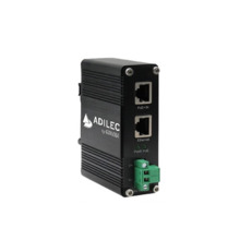 ADILEC EIGDB0002C5 Inyector Industrial PoE+ 30W carril DIN con alimentación directa a 230Vac (fuente 48Vdc integrada).