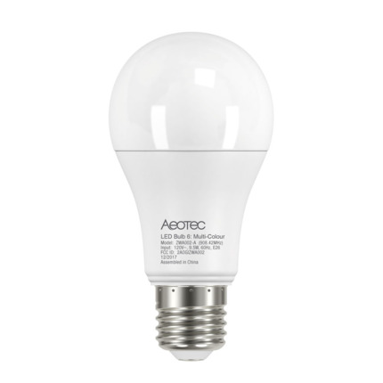 Comprar Aeotec AEOTEC-004 ZWA001 Bombilla LED Aeotec Bulb 6 Multi-Blanco (E27). Tecnología Z-Wave Plus. Convierte la luz de su hogar en inteligente. Se adapta a todos los portalámparas E27. Se puede conectar a la puerta de entrada de Smart Home a través
