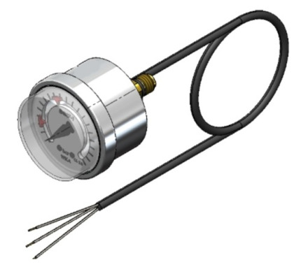 Comprar ARFMANDCO Manómetro con doble contacto eléctrico para aviso de activación del sistema