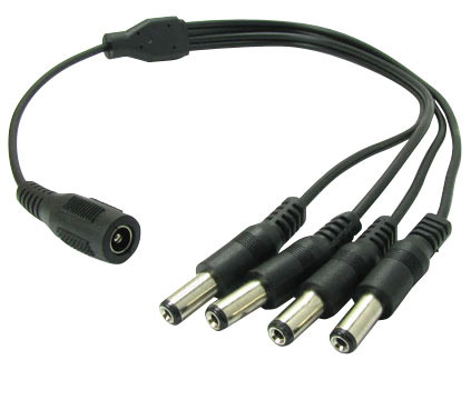 Airspace SAM-1658 SAM-1658 Cable DC distribuidor 1 hembra a 4 machos.